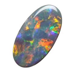 Explore the mystique of unprocessed Australia black opal specimens, where the deep colors and natural patterns reveal Earth's artistic beauty.