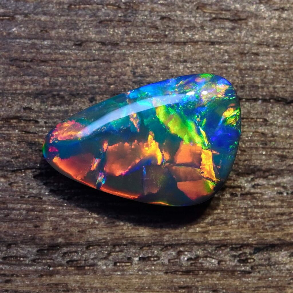 4.69cts, Top Grade Block Pattern Australian Black Opal