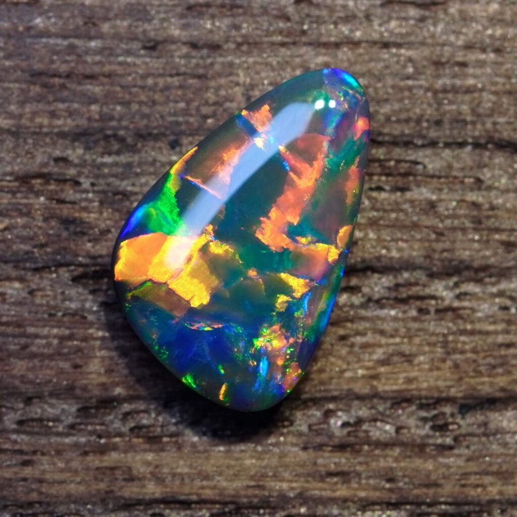 4.69cts, Top Grade Block Pattern Australian Black Opal