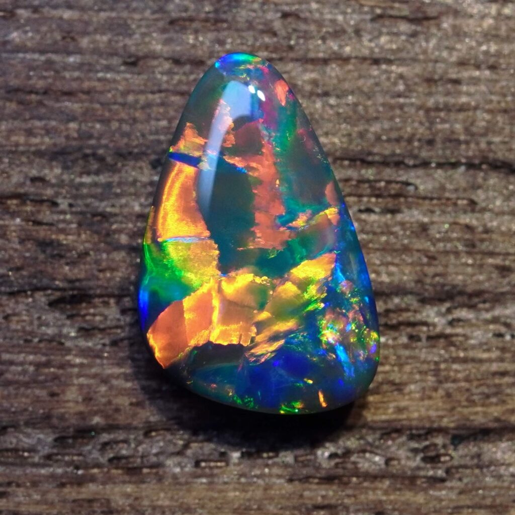 4.69cts, Top Grade Block Pattern Australian Black Opal