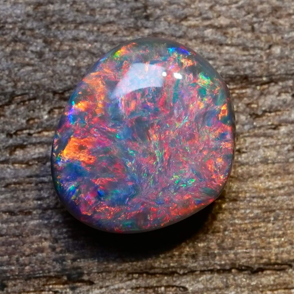 4.36cts, Firery Red Galaxy Australian Black Opal