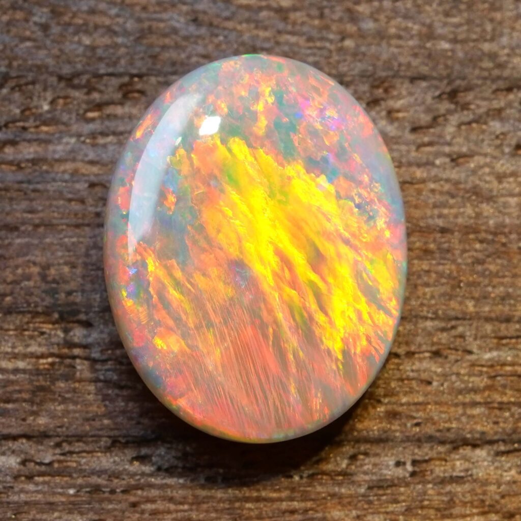 9.55cts, Fire Phoenix Top Grade Australian White Opal