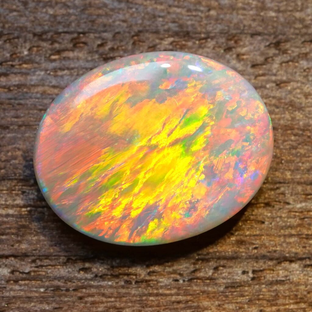 9.55cts, Fire Phoenix Top Grade Australian White Opal