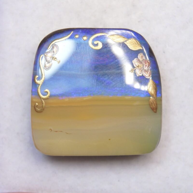"Maki-e" Australian Boulder Opal