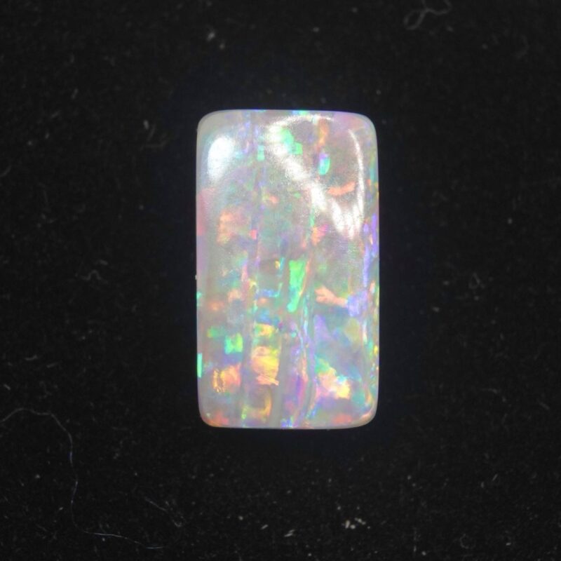 Australian Semi-Black Crystal Opal with Edge-to-Edge Color