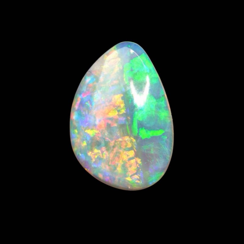 Two-Tone Australian Semi-Black Crystal Opal