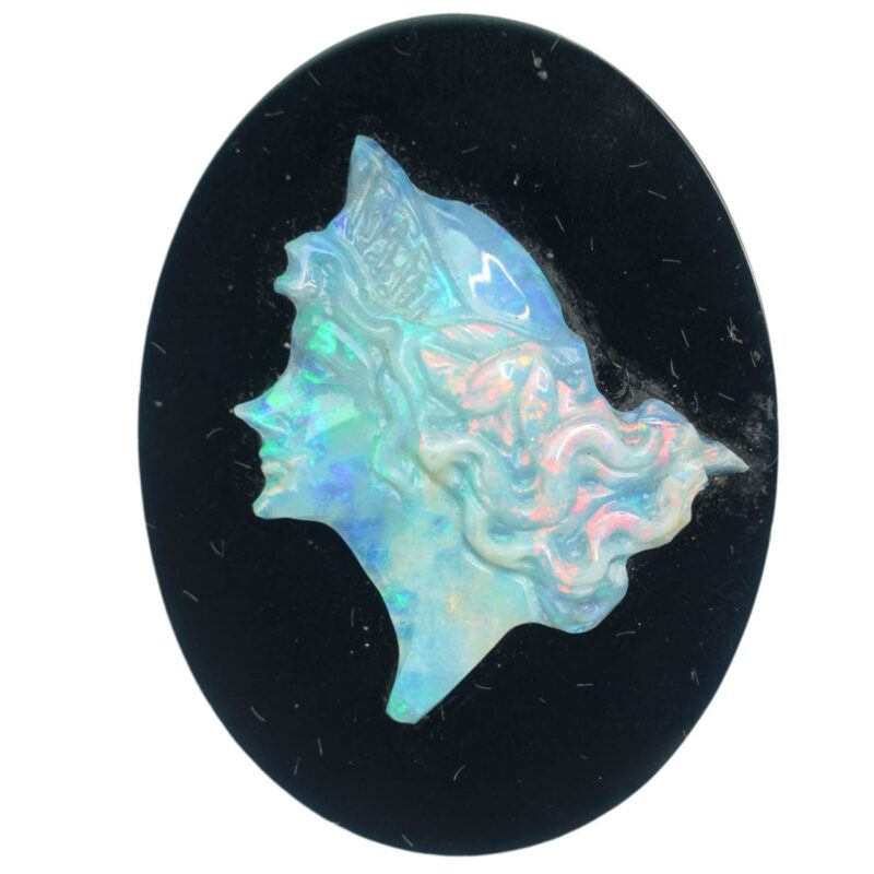 Australian Crystal Opal Cameo