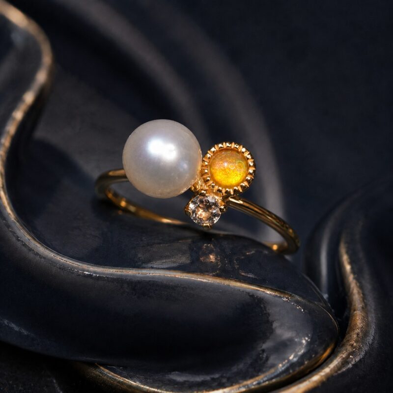 Sterling Silver Mexican Fire Opal Ring