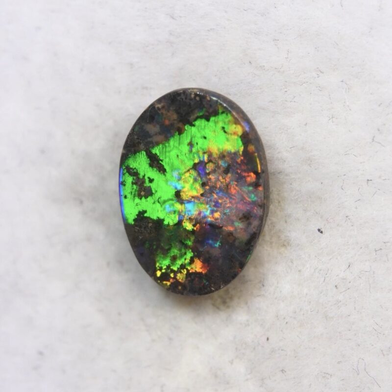 Australian Boulder Opal with Electric Flash