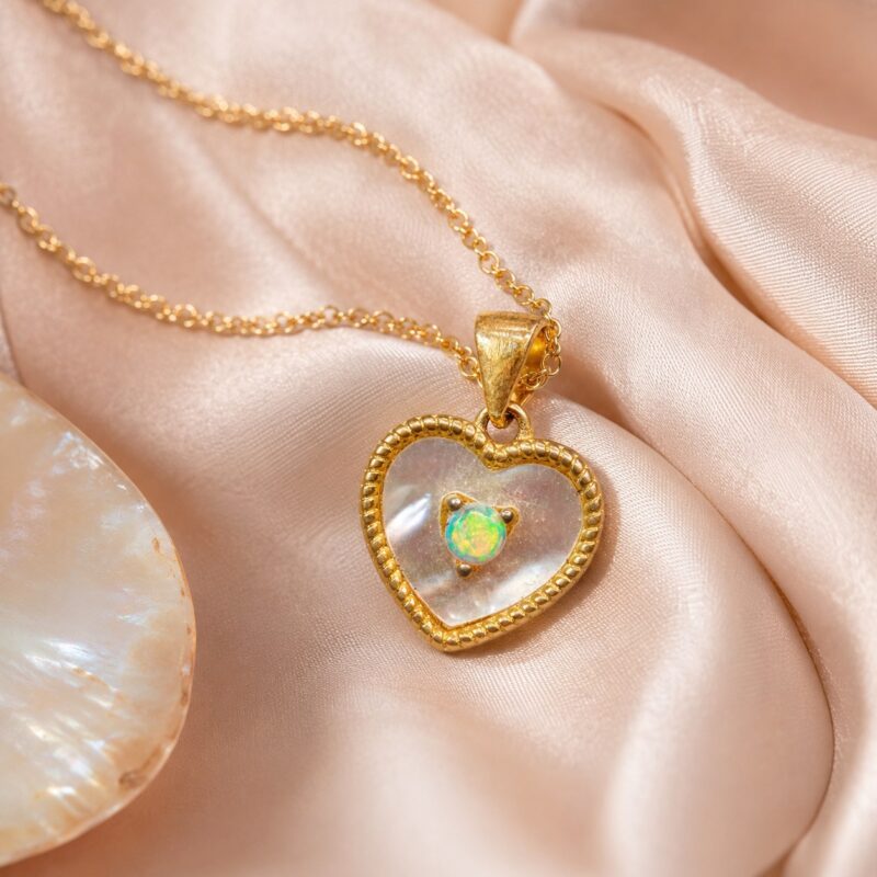 Sterling Silver Australian Crystal Opal Pendant