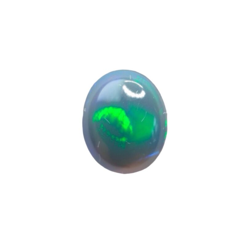 Australian Black Opal with a Rare Color Pattern