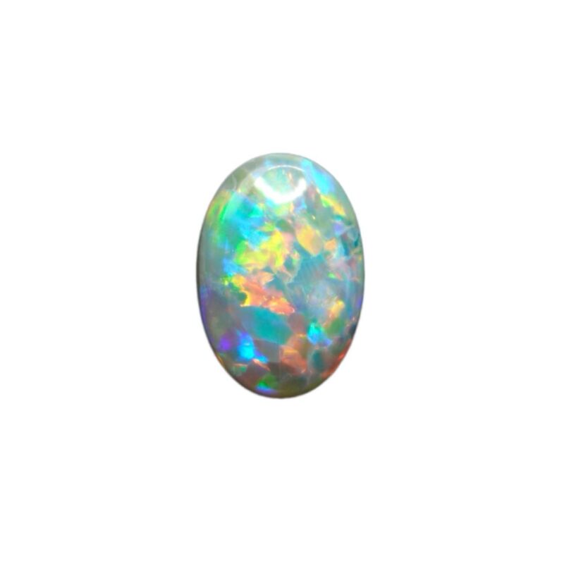Australian Black Opal with Rainbow Color