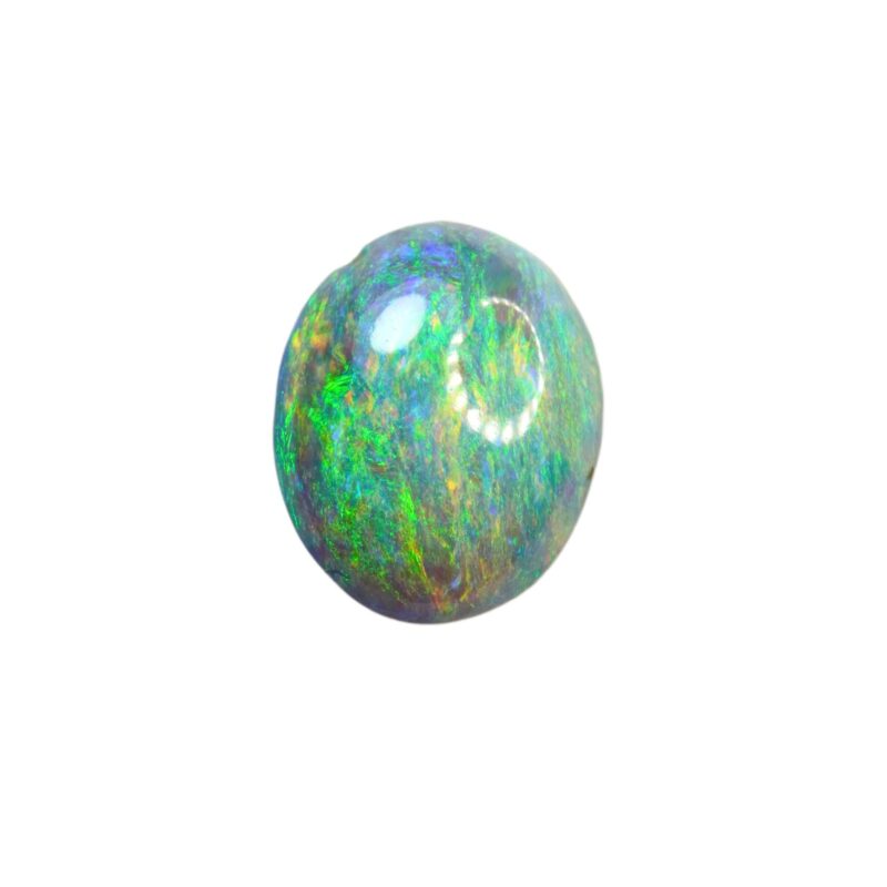 Australian Black Opal with a Velvet-like Pattern