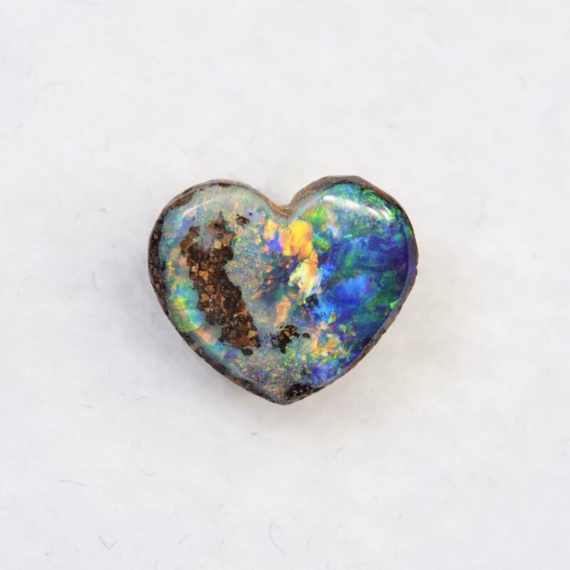 Heart-Shaped Australian Boulder Opal