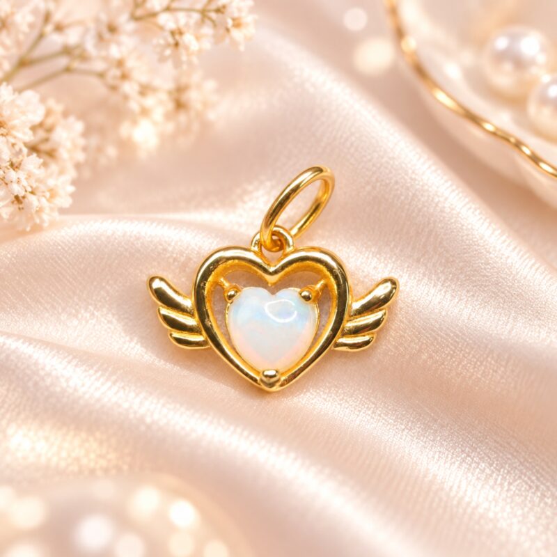 Sterling Silver Crystal Opal Pendant