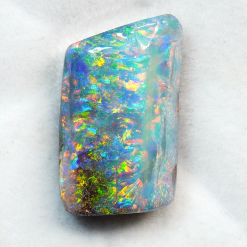 Australian Boulder Opal with Floral Play-of-Color