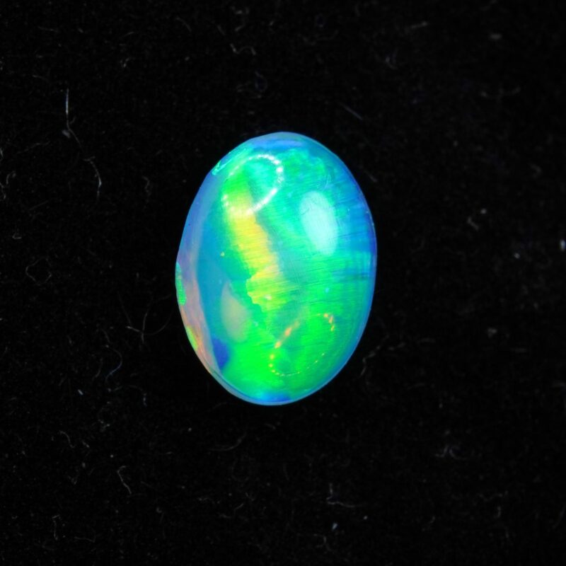 Double-Sided Australian Crystal Opal with a Cat's-eye Pattern
