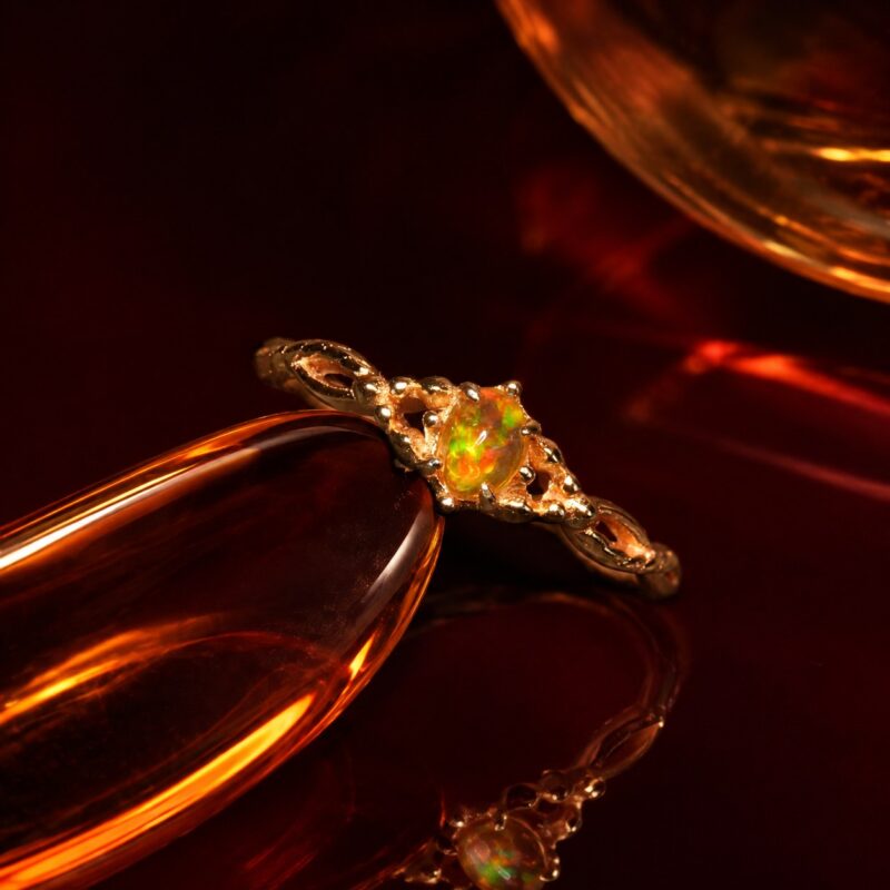 Sterling Silver Mexican Fire Opal Ring