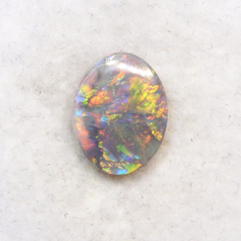 "Fiery Clouds" Australian Black Opal