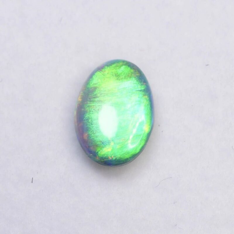Australian Black Opal with Broad Flash