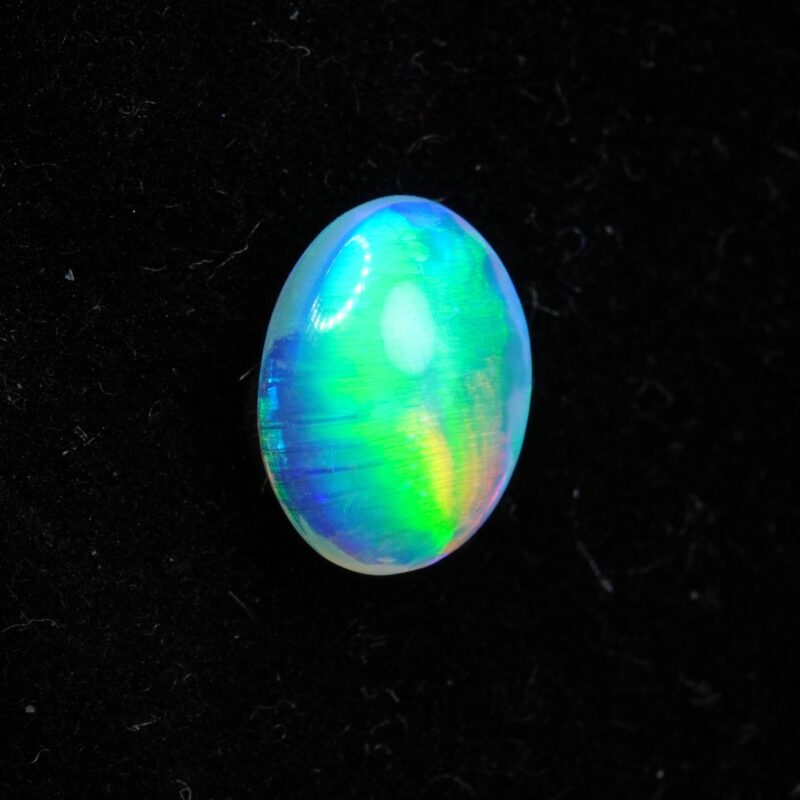 Double-Sided Australian Crystal Opal with a Cat's-eye Pattern