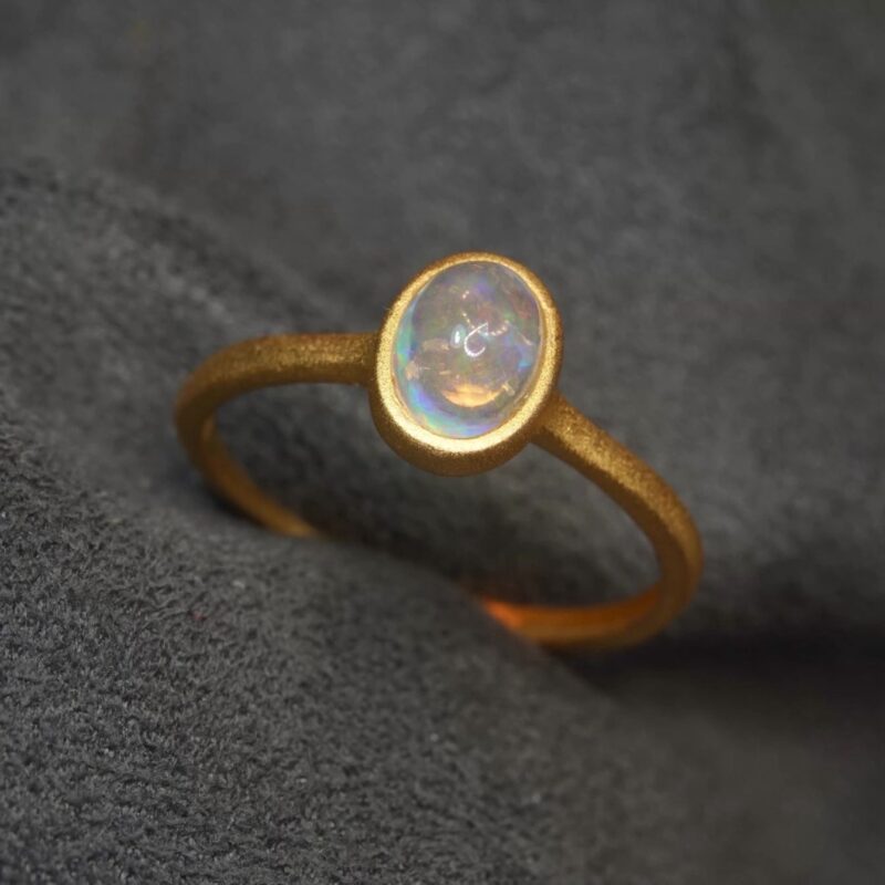 Sterling Silver Mexican Fire Opal Ring