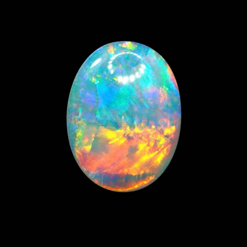 Australian Crystal Opal with Rainbow Color